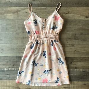 Sweet Wanderer Pink Floral Dress